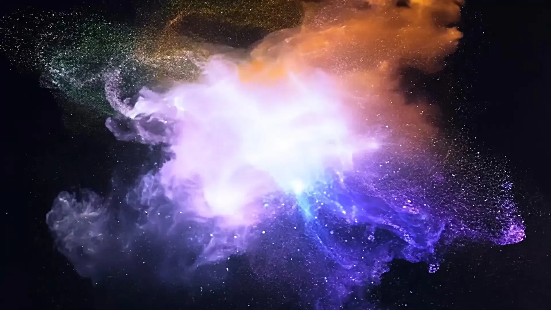 Interstellar Color Burst Overlay for Creative Sci-Fi Logo Animation Projects